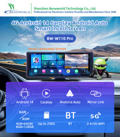 Pantalla Inteligente para Auto de 10.26 Pulgadas, 4G, Android 15, Octa Core, con DVR Bidireccional, CarPlay Inalámbrico, Android Auto, 4GB+64GB, Fabricación OEM ODM