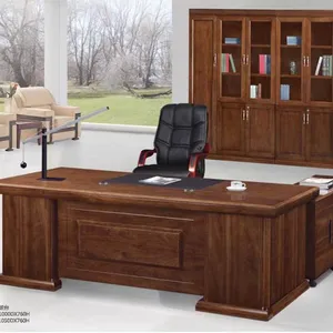 פופולרי גדול עץ משרד שולחן עם צד שולחן/גדול שולחן מנהלים A-616