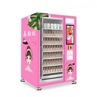 Distributeur automatique de beauté avec écran tactile 21,5 pouces, boîte mystère à 7 couches, utilisation intérieure, paiement par scan, surveillance à distance, kiosque de vente de cosmétiques et de produits de nail art