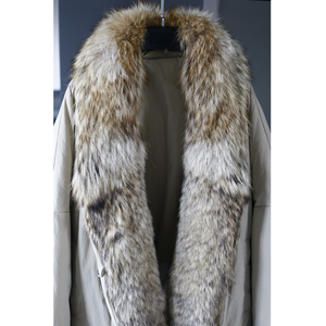 Nuova giacca da <span class=keywords><strong>donna</strong></span> autunno inverno unica giacca da <span class=keywords><strong>donna</strong></span> Cardigan Outwear colore Patchwork spesso caldo e caldo cappotto gonfio in pelliccia di lupo - Product Image 5