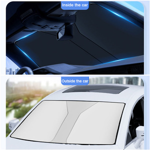 Wholesale For Use in Car Windshield <b>Shade</b> Cover Front <b>Window</b> Visor Foldable Curtains for Summer Cooling UV - Product Image 2