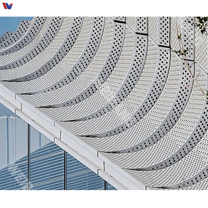 Panneau mural en alliage d'aluminium moderne, revêtement fluorocarboné, bardage extérieur ignifuge et imperméable pour centre commercial, gymnase, bâtiment - Product Image 3