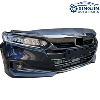 Kit de Carrocería Completo de Alta Calidad para Honda Accord 2019-2022, Incluye Parachoques, Parrilla, Faros LED, Ventilador de Radiador y Componentes Delanteros