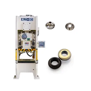 Single press station semi-closed power press machine snap grommet eyelet making machine