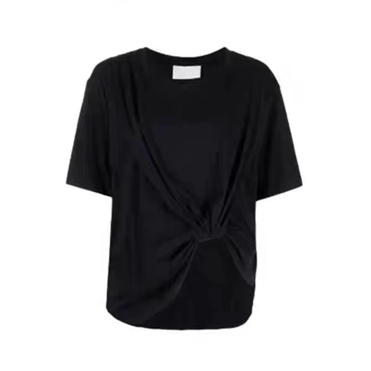 Factory Direct and High Quality by Asymmetric Cotton Round Neck on Short Sleeve T-shirt