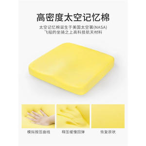 เบาะรองนั่งเมมโมรี่โฟมทรงสี่เหลี่ยมผืนผ้า 40x40 ซม. หนา 5.5 ซม. ลดแรงกดทับ สำหรับเก้าอี้สำนักงาน รองรับสะโพก ระบายอากาศได้ดี ดีไซน์แข็งแรง - Product Image 2