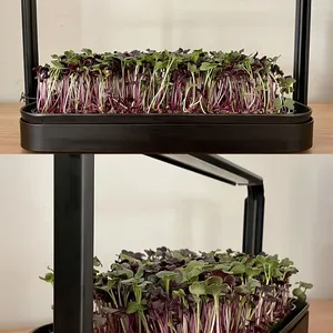 Nouveau système de culture microgreen en vente en gros plateau led kit de démarrage intelligent pour jardinière d'intérieur