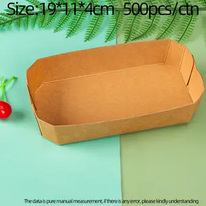 Disposable Fold Free Fruit Tomato Packaging Box Boat Box Color Printing Grape Packaging Box Paper Tray