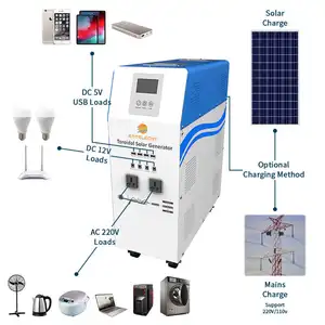5V 12V 2000W 3000W 5000W 300W 500W 1000W 1500W kompletter tragbarer Mini-Solar panel kit für Elektrizität Strom Zuhause