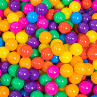 Jouets d'extérieur pour enfants EPT Balle océanique élastique en plastique PU sans BPA anti-écrasement Balles de jeu souples pour fosse à balles