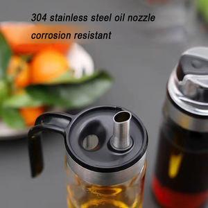 Bouteille de distributeur d'huile pour la cuisine Outils de cuisine étanches avec échelle Grand bouchon automatique à rabat Bouteille de distributeur d'huile d'olive - Product Image 5