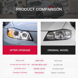 Phares avant pour BMW Série 3 E90 318 320 325i 2011, assemblage de phares LED, mise à niveau Angel Eyes, <span class=keywords><strong>ampoule</strong></span> LED DRL - Product Image 5