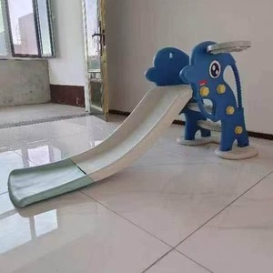 Pink <b>Plastic</b> <b>Slide</b> For Kids 3-6 Years Outdoor Indoor Play Equipment Toy With Soft Landing Pad And Sturdy Frame - Product Image 3