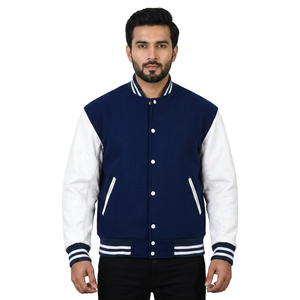 Fabrication professionnelle, vestes varsity pour hommes à séchage rapide, meilleure qualité, prix bas, manches en cuir, veste varsity Letterman pour hommes - Product Image 1