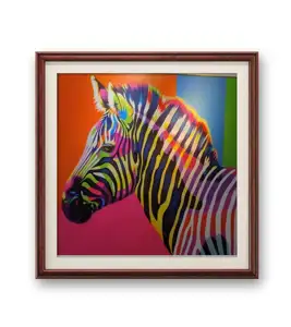 Gaya Modern ditarik tangan didedikasikan untuk hewan warna terang kualitas gambar yang kuat zebra disesuaikan kapasitas pasokan kuat