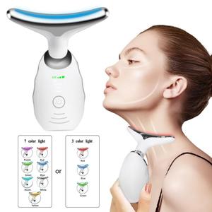 0728 Thérapie par lumière à 7 couleurs pour le visage et le cou, masseur facial anti-âge, appareil apaisant et relaxant - Product Image 4