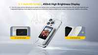 7RYMS Qshot V2 PRO Layar Monitor Selfie Nirkabel Magnetik 3.1" dengan Speaker dan Remote untuk Smartphone, Vlog, Streaming, TikTok