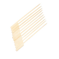 Brochettes en fer forgé durables et écologiques pour la cuisson en extérieur, 20 cm