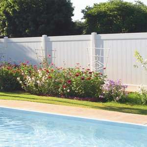 بيع المصنع مباشرة ألواح سياج فينيل مقاومة للأشعة فوق البنفسجية شرائح سياج خصوصية 6 أقدام pvc سياج خصوصية - Product Image 3