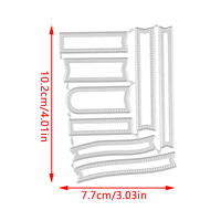 AAGU metallo taglio Die Scrapbook in rilievo Album invito decorazione Tag Scrapbook Craft cut Die