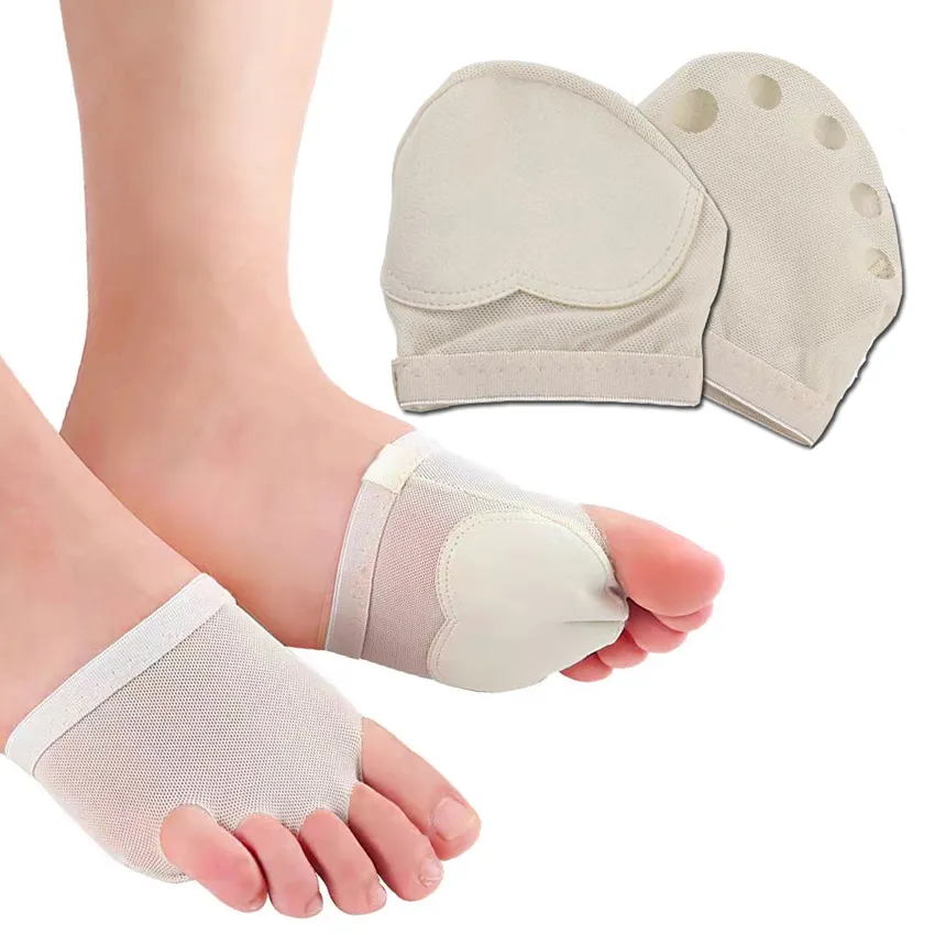 รองเท้าบัลเล่ต์5นิ้วสำหรับผู้หญิง,ใหม่รองเท้าครึ่งเท้าแยกส่วนนุ่มป้องกันเท้าตอนเต้นรำอุปกรณ์ดูแลเท้า HA00752