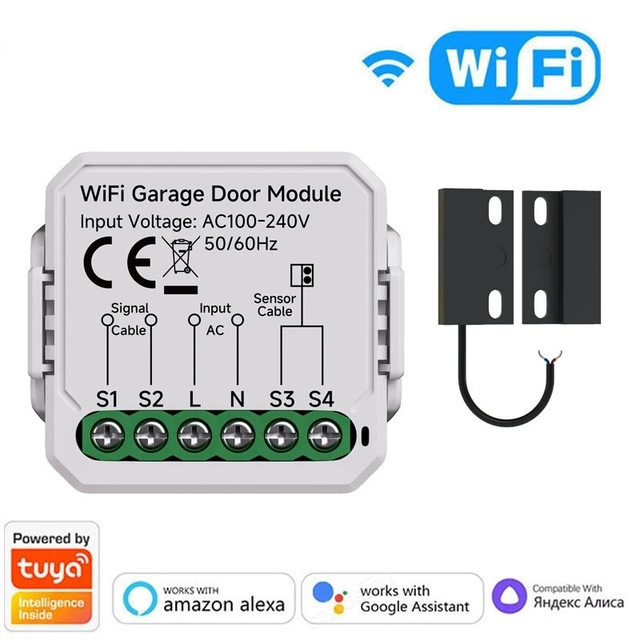 2026 New Tuya  WiFi Zigbee  Garage Door Switch Module