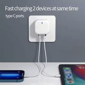 20W Fast Charger Dual Type <b>C</b> Fast Charging <b>USB</b>-<b>C</b> Power Adapter Supply 40W 2Type <b>C</b> Charger for Smart Phones - Product Image 5