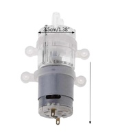 Pompe à eau Pompe à vide 385 DC 6V-12V Haute résistance à la température 100 degrés Celsius Mini micro pompe à eau à diaphragme