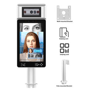 Sistema de Control de Asistencia Iris con Reconocimiento Facial, Lector de Códigos QR, Contraseña y Tarjetas, Pantalla de 8 Pulgadas - Product Image 2