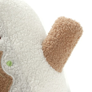Vente Flash Festival de Noël Coussins en peluche doux et confortables en forme de maison en pain d'épices kaki avec cheminée - Product Image 2