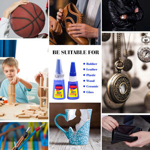 غراء فائق 401 لاصق سيانو أكريلات عالي القوة وسريع الجفاف وشامل للاستخدام على المطاط والمعادن والخشب والزجاج والأحذية والجلود والمشغولات اليدوية - Product Image 4