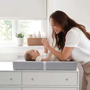 Cambiador de Bebé con Cubierta de Cuero PU Impermeable y Fácil de Limpiar, Tamaño Estándar, Cambiador de Pañales Cómodo - Product Image 2