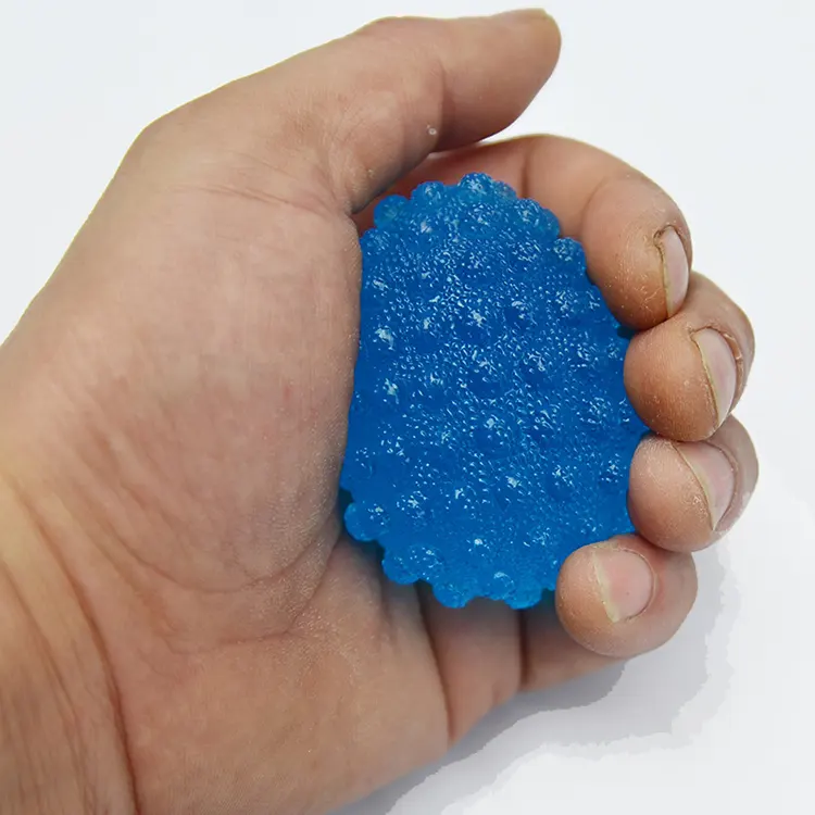 Yeni gelenler TPR özelleştirmek renkler plastik yumurta tipi masaj topu el spor stres giderici oyuncak
