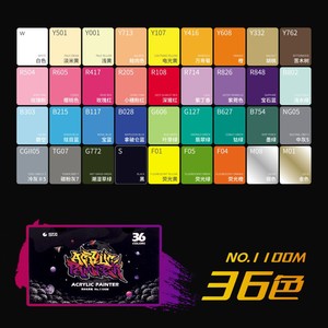 STA 36 ensemble de marqueurs de stylos de peinture acrylique <span class=keywords><strong>Posca</strong></span> Fine pour fournitures d'art marqueur de stylo de peinture en tissu pour le marquage de tissu d'art - Product Image 3