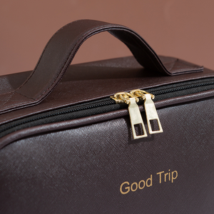 Trousse de maquillage pour femmes, trousse de beauté portable, organiseur de maquillage pour maquilleurs avec séparateurs réglables (noir) - Product Image 5