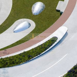 ANW5153 Escultura Artística de Acero Inoxidable Personalizada Estilo Art Deco que Crea un Fuerte Impacto Visual - Product Image 6