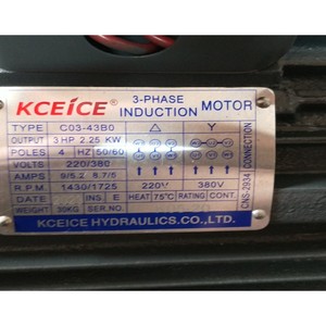 Pompe à huile hydraulique de bureau spéciale 220V 380V 0.75KW 1.5KW 2.2KW 3KW 3.75KW -20L 1A 2A 2.2KW-4P C03-43B0 en ligne - Product Image 2