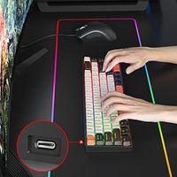 OEM ODM 65 Mini Wired Mechanical Keyboard RGB Backlit Black Compact 68Key Layout for Office Gaming with Full NKey Rollover and S