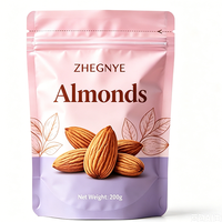 Op maat gedrukte staande zipzakken van MOPP/PET/PE aluminiumfolie voor noten, snacks, gedroogd fruit, vochtbestendige voedselverpakkingen van voedingskwaliteit