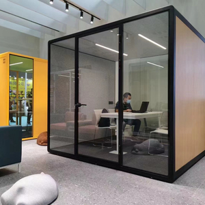 Mobili per Ufficio Moderni, Parete Divisoria Insonorizzata <span class=keywords><strong>in</strong></span> <span class=keywords><strong>Plexiglass</strong></span>, Cubicoli Insonorizzati, Cabine <span class=keywords><strong>in</strong></span> Vetro Insonorizzate - Product Image 1