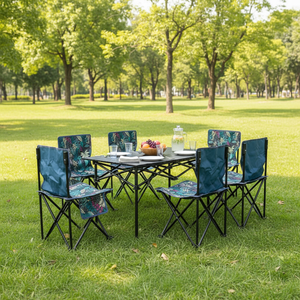 Ensemble de table et chaises pliantes portables <span class=keywords><strong>pour</strong></span> camping et repas en plein air – Vente en gros - Product Image 1