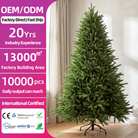 Arbre de Noël Artificiel en Gros, Direct Usine, Vrac, Réaliste, en PE Pur, Ignifuge, Certifié CE, avec Base Stable