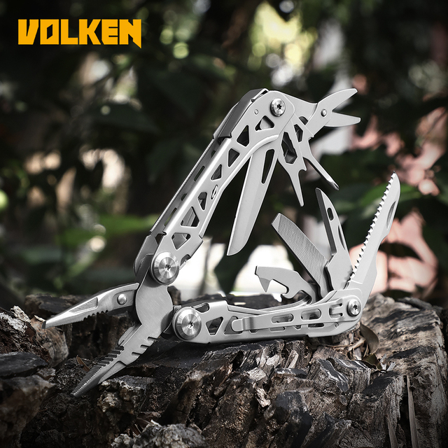 New Lightweight Folding Multi-Tool Pliers Outdoor Multi Purpose Survival Pocket Knife, Portable for Camping and Field Use