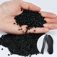 Granul Senyawa PVC Hitam Mengkilap untuk Sol Sepatu 8 Garis, Grade A505 untuk Injeksi Lunak, Sumber 30 Tahun