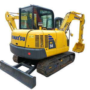 Japan Mini Komatsu Pc56 5ton Used Hydraulic Crawler Home Excavators Pc56-7 <b>Second</b>-<b>hand</b> Bucket Diggers - Product Image 1