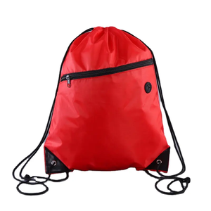 カスタムプリント防水ポリエステル巾着袋再利用可能なポリエステルジムスポーツ巾着バックパック子供用 - Product Image 1