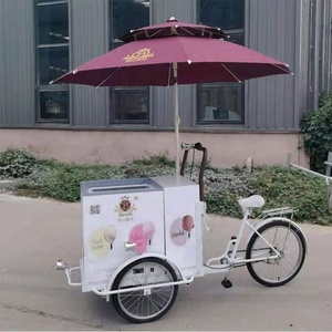 Carro comercial de helados, congelador, bicicleta, paleta, carga, tráfico, bicicleta de helados duros - Product Image 6
