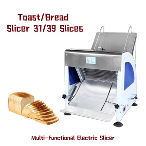 Machine à trancher le <span class=keywords><strong>pain</strong></span> électrique automatique, épaisseur réglable 12 mm, facile à utiliser pour la pâte à sourde, les hamburgers, les baguettes, usage en boulangerie - Product Image 1