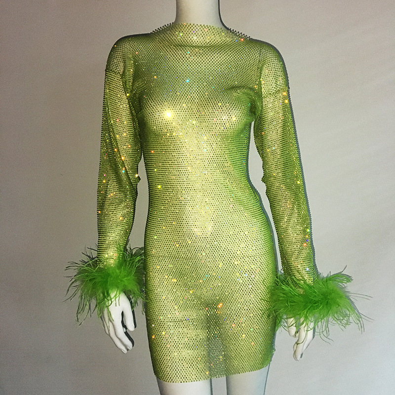 ZZYUP Popular Products - See through Sparkly Dresses