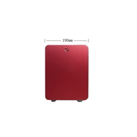 Boîtier PC de bureau Mini ITX SKTC/Xingkaitian Q1 vibrant en alliage d'aluminium avec refroidissement liquide, ports USB 3.0, design vertical, direct usine
